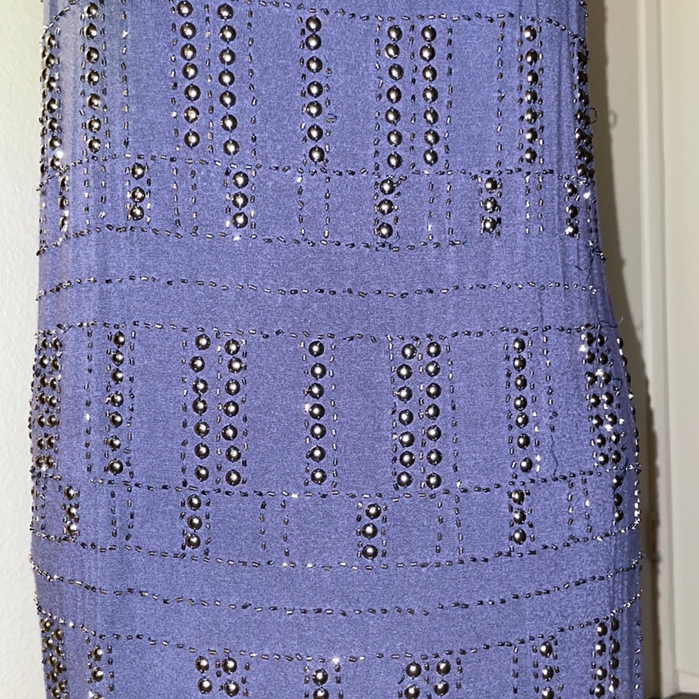 Navy beaded dress/shirt - Picture 3 of 4